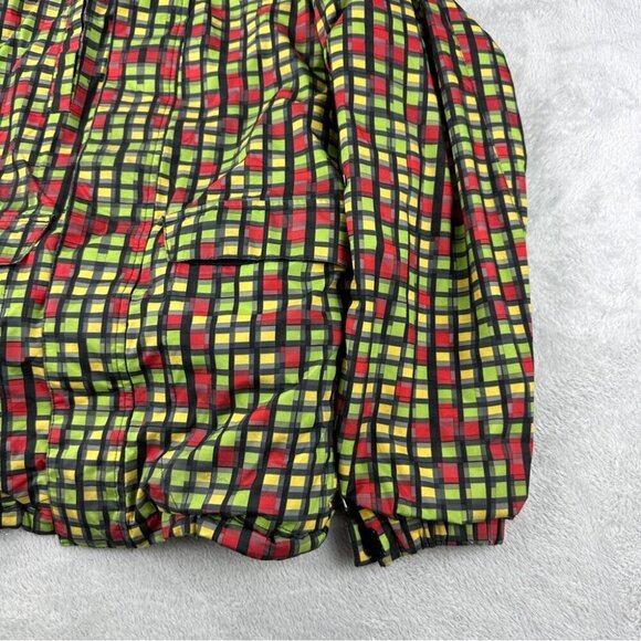 Burton Snowboarding Dryride Full Zip Up Plaid Jacket Size Large 10-12 US - Picture 10 of 15